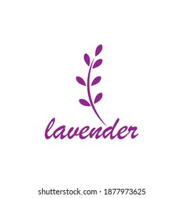 Lavender flower Vector icon illustration design Template
