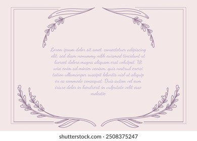Lavender flowers Floral background vector