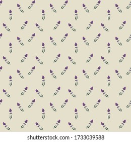Lavender flowers pattern provance style. Vector stock illustrtion for print industry, packaging paper, bag, stationary. EPS10