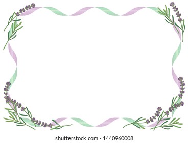 Lavender frame  - feminine image