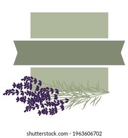 lavender frame, vector graphic design element