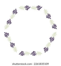 lavender frame, vector graphic design element