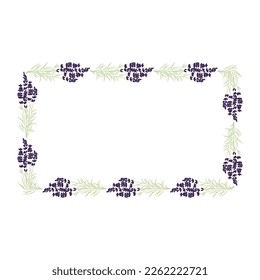 lavender frame, vector graphic design element