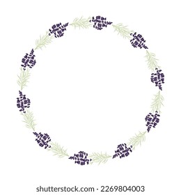 lavender frame, vector graphic design element