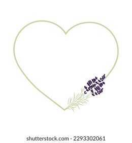 lavender frame, vector graphic design element