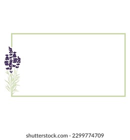lavender frame, vector graphic design element