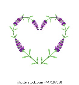 Lavender Heart Frame background