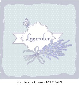 Lavender, herb, flower, floral vintage  background , packaging label 