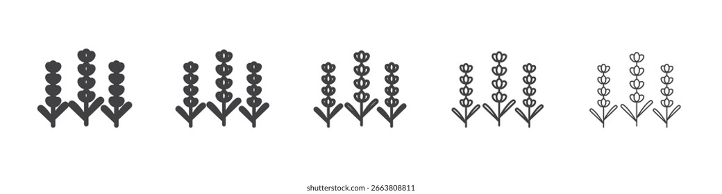 Lavender icon design, logo, app, UI. Vector illustration, EPS