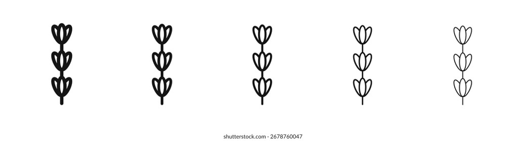 Lavendel-Icon-Design, Logo, App, UI. Vektorgrafik, EPS