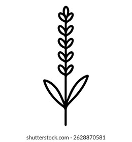 Lavender icon on white background vector
Vector icon plants and flowers