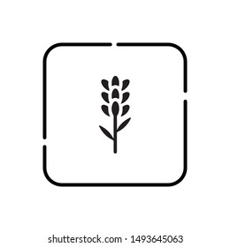 Lavender icon. Simple element illustration from nature concept. lavender editable symbol design on white background. Can be use for web and mobile.