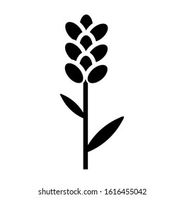 Lavender icon. Simple element illustration from nature concept. lavender editable symbol design on white background.