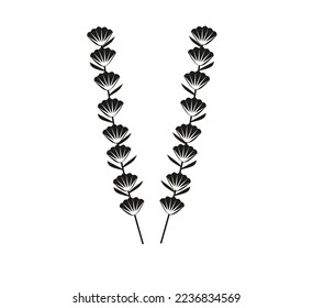 lavender icon. Simple element illustration from nature concept. lavender editable symbol design on white background. Can be use for web and mobile.
