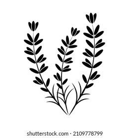 Lavender Icon Vector Design Template.