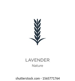 Lavender icon vector. Trendy flat lavender icon from nature collection isolated on white background. Vector illustration can be used for web and mobile graphic design, logo, eps10