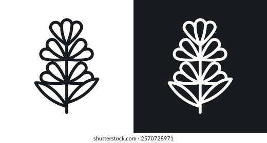 Lavender icons set vectors on white background.