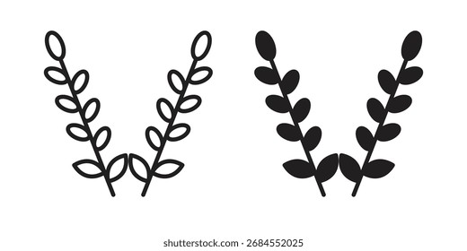 Lavender icons simple vector set. logo sign symbol set