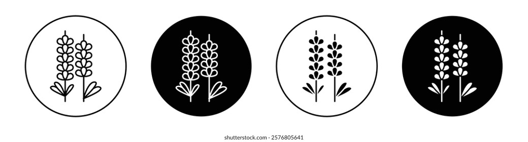 Lavender icons vector pack for web designs