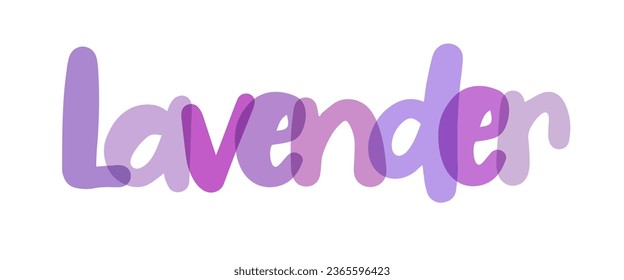 Lavender, Lavandula, mint family, lilac, purple tones typography background, label, sticker, text design, sign, white background, tag, transparent lettering typography