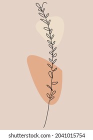 Dibujo de líneas de lavanda, Decoración Art, Dibujo Botánico Continuo, Decoración Minimalista, Decoración De Paredes Plantas, Dibujo Continuo De Lavanda