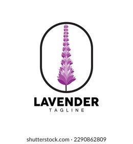Logo de Lavanda, Diseño de Planta de Bodas de Mano, Vector de Agricultura, Icono de Plantilla de Ilustración de Símbolo