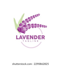 Logo de Lavanda, Diseño de Planta de Bodas de Mano, Vector de Agricultura, Icono de Plantilla de Ilustración de Símbolo
