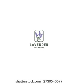 Modelo de design de ícone de logotipo Lavender