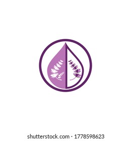 Vorlage für Lavendel-Logo, Vektorsymbol