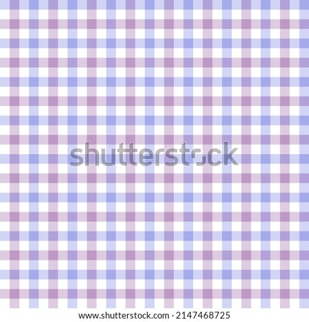 Lavender and mauve gingham plaid. Seamless vector lilac purple check suitable for fashion, home decor and stationary.