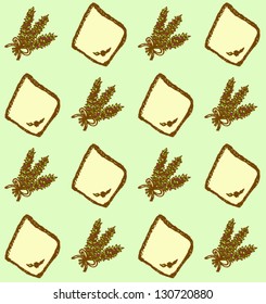 Lavender and napkin seamless background