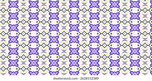 Lavendel und Navy geometrische nahtlose Muster für Boho Design