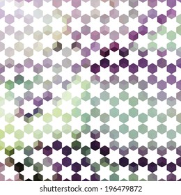 Lavender pastel defocused background with geometric ornament with stars