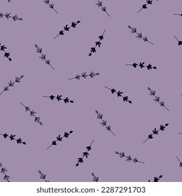 Lavender pattern. Seamless floral pattern for greeting card, wrapping paper and textile.