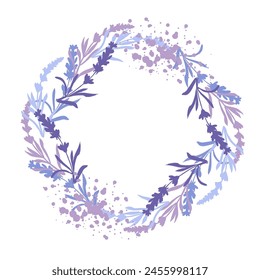 lavender pattern seamless. Print for printing on textiles, clothing, packaging. Marketing of lavender products. Vector illustration, hand drawn.