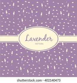 Lavender pattern. Vector image. 