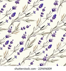 Lavender, Pattern, Watercolor