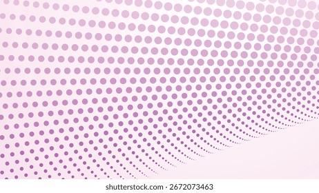 Lavender Purple Halftone Abstract Background with Gradient Dots Pattern for Modern Digital Design