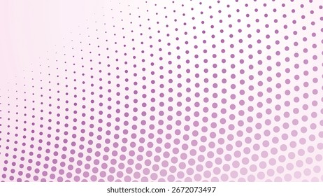 Fondo Abstractas de semitono púrpura lavanda con patrón de puntos degradados para diseño digital moderno