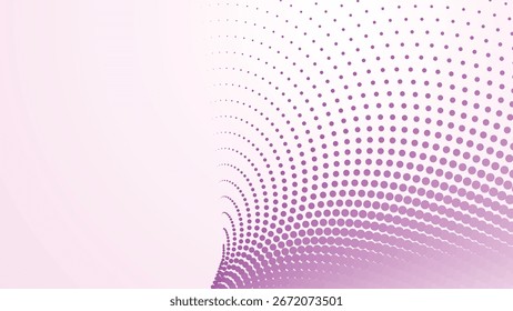 Fondo Abstractas de semitono púrpura lavanda con patrón de puntos degradados para diseño digital moderno