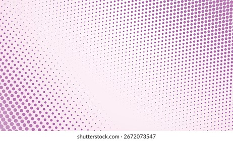 Lavender Purple Halftone Abstract Background with Gradient Dots Pattern for Modern Digital Design