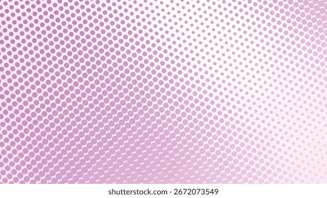 Fondo Abstractas de semitono púrpura lavanda con patrón de puntos degradados para diseño digital moderno