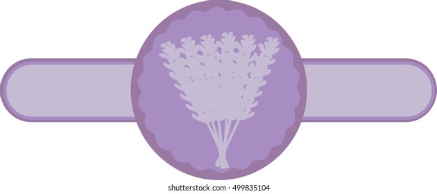 Lavender purple logo. Vector illustration