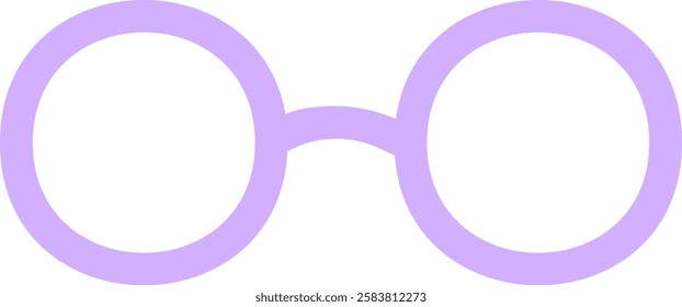 Lavender round eyeglasses symbolize vision correction, personal style, and a fashion forward approach to eyewear, adding a touch of color and sophistication