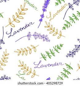 Lavender Seamless pattern 