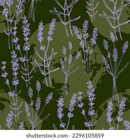 Lavender seamless pattern. Seamless pattern for fabric, paper and other printing and web projects.
