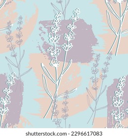 Lavender seamless pattern. Seamless pattern for fabric, paper and other printing and web projects.