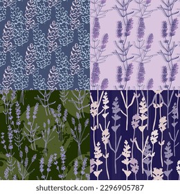 Lavender seamless pattern. Seamless pattern for fabric, paper and other printing and web projects.