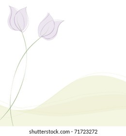 Lavender Spring Tulips