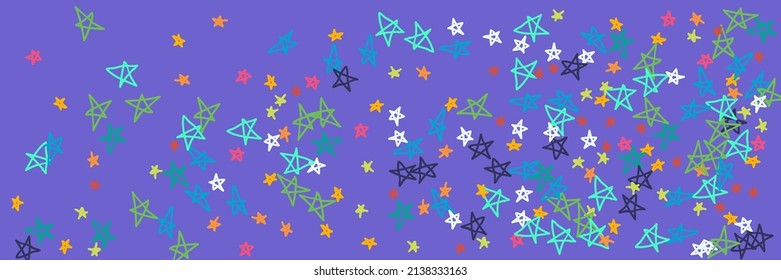 Lavender Stars Naive Green Turquoise Pastel Childish Bright Background. Kids Pink Chaotic Purple Mint Pinky Neon Handdrawn Stars. Orange Vibrant Vivid Yellow Violet Naive Orange Picture.
